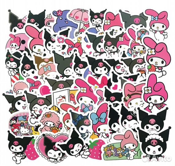 Наклейки стикеры для творчества - 50шт