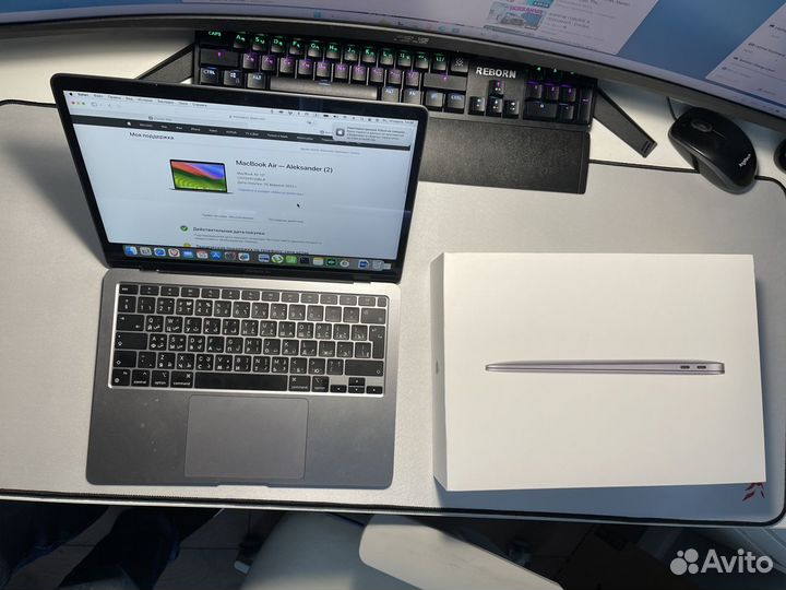 Apple MacBook Air 13 (2020), 256Gb, M1, RAM 8Gb
