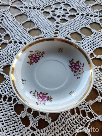 Чайные блюдца ссср,вербилки, лфз, Дулево