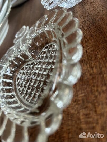 Розетки стеклянные СССР 3 Штуки