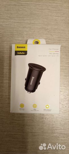 Baseus Автомобильное зарядное устройство usb typeC