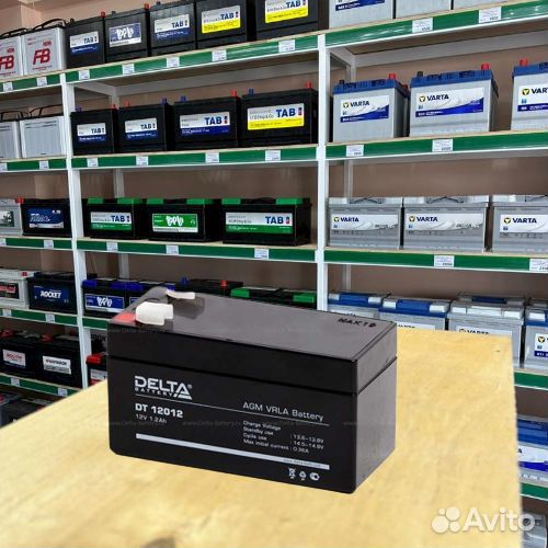 Аккумулятор ибп delta DT 12012 12V 1.2Ah