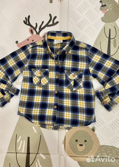 Рубашка в клеточку для мальчика