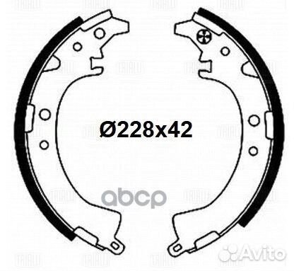 Колодки торм. для а/м Toyota RAV 4 (94) / (00)