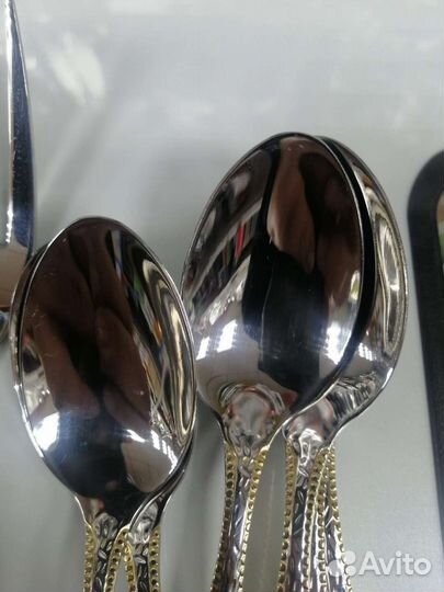 Набор ложка вилка и чайная 18шт