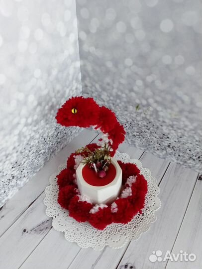 Новогодний символ со свечой