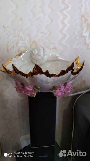 Фарфоровая ваза-конфетница.СССР