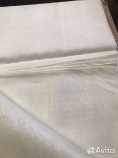 Скатерть СССР, советская, лен, ткань натуральная