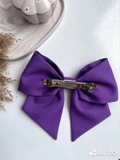 Банты на заколке для волос ручная работа