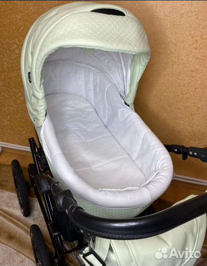 Коляска 2 в 1 indigo эко кожа