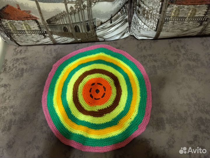 Коврик - подстилка вязаная