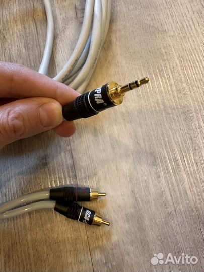Кабель Mini Jack на 2 RCA Supra Biline MP-2RCA 4m