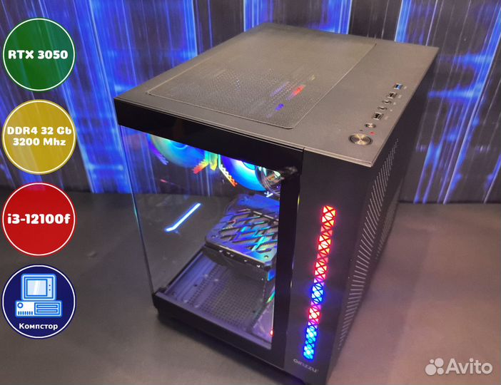 Игровой пк новый i3-RTX3050-32DDR4-AHT34527918-H610