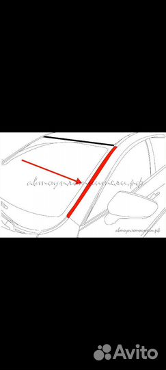Водостоки или молдинги лобового стекла