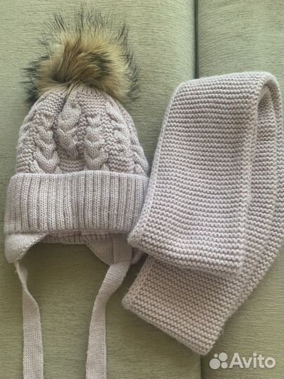 Комплект шапка, шарф
