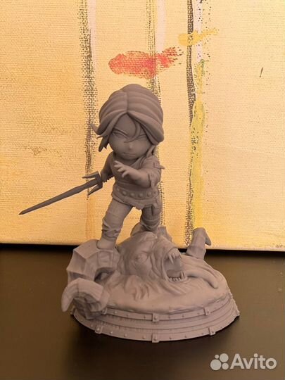 Фигурки Ведьмак Геральт Йеннифер Трис