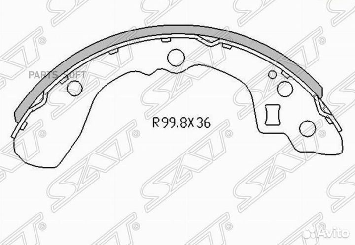 SAT ST-0K201-26-38Z Колодки тормозные зад KIA spec