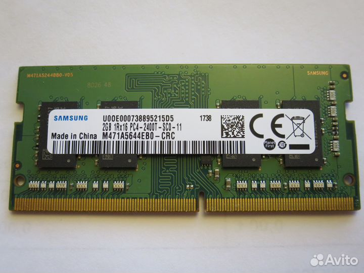 SO-dimm DDR4 2Gb Samsung 2400 мгц M471A5644EB0