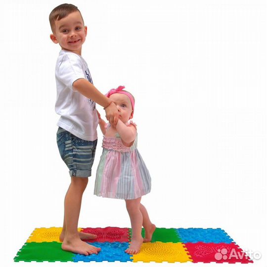 Коврик массажный ортопедический «орто пазл», Микс