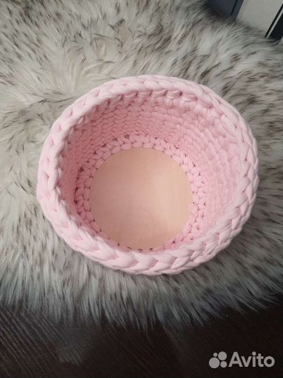 Корзиночка из трикотажной ткани hand made