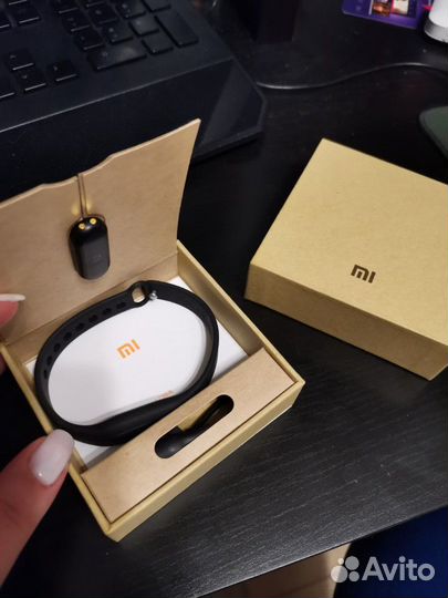 Фитнес браслет Xiaomi Mi Band 2 черный