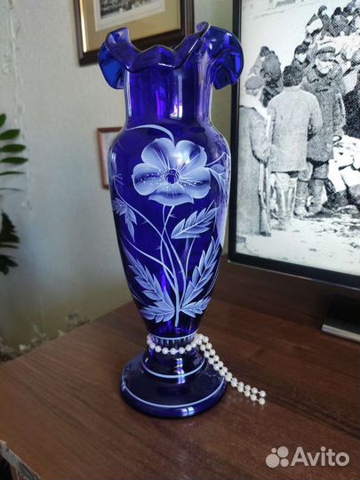Ваза чешское стекло
