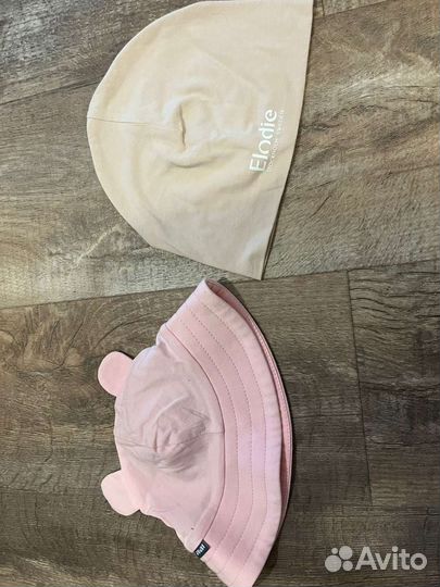 Панамка и тонкая шапочка для девочки