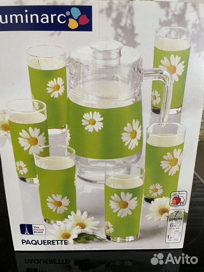 Кувшин и 6 стаканов luminarc