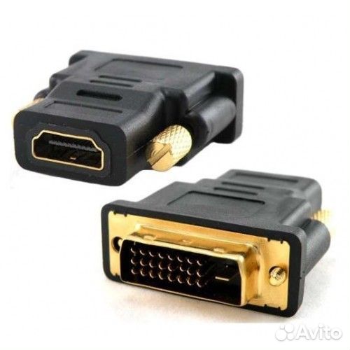 Адаптер переходник hdmi (F) - DVI-D (M) (24+1 Pin)
