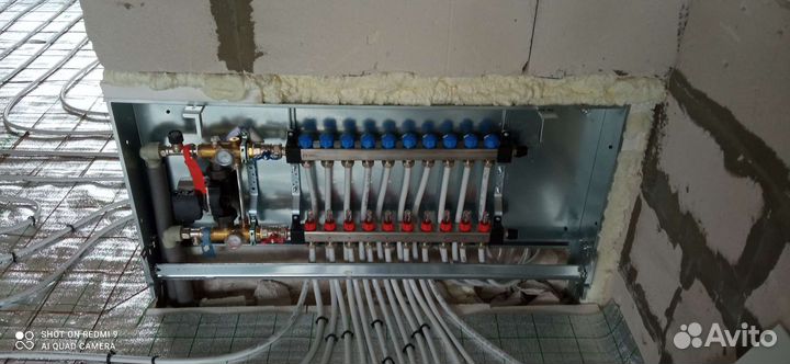 Теплые полы в стяжке, отопление и сантехника