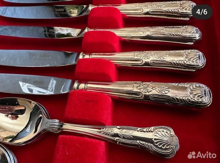 Столовые приборы.Комплект.Серебрение.Винтаж.Англия