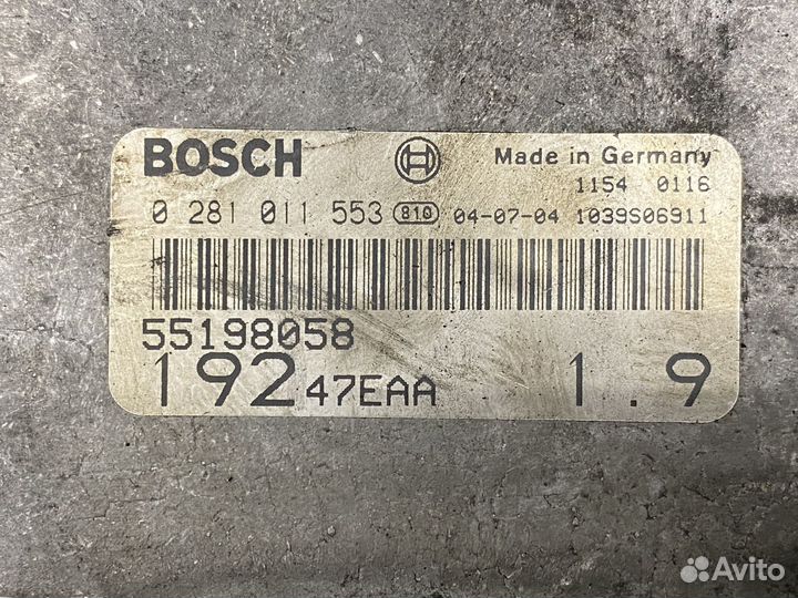 Блок управления двигателем Fiat Stilo 2004