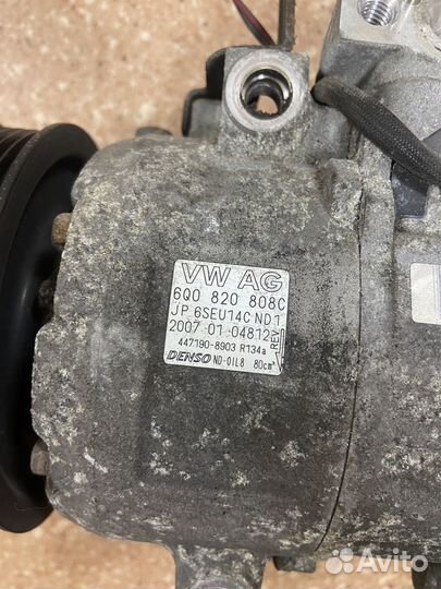 Компрессор кондиционера 1.2 BZG Skoda Fabia 2