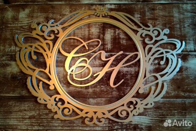 Монограмма на свадьбу (под заказ)