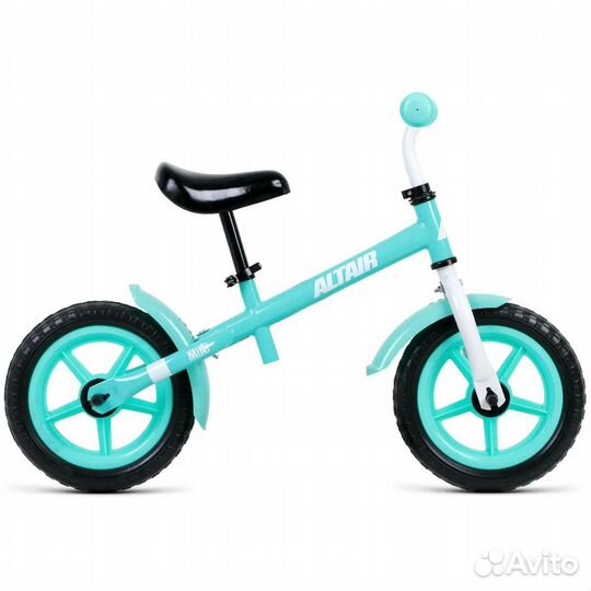 Новый беговел Altair 12 дюймов бирюзовый белый