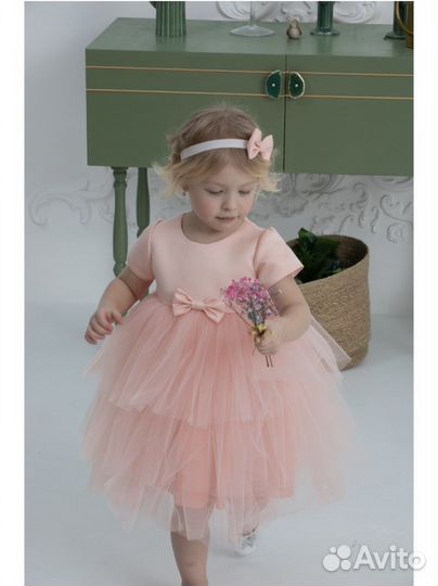 Платье для девочки 92