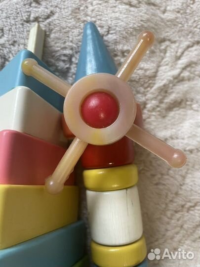 Пирамидка и ракета игрушка СССР