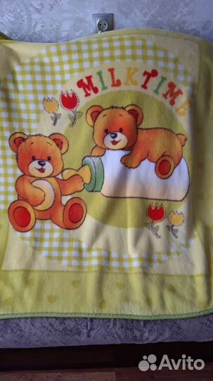 Плед детский плюшевый