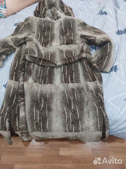 Шуба норковая с капюшоном 48 50