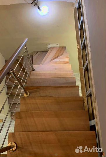 Лестница забежная под ключ