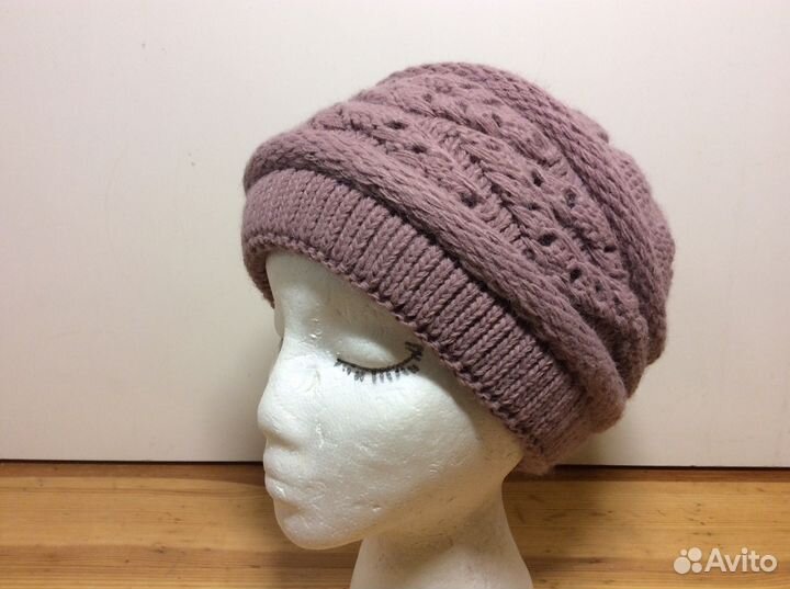 Нежная уютная шапочка-кубаночка, р 54-58, арт 315