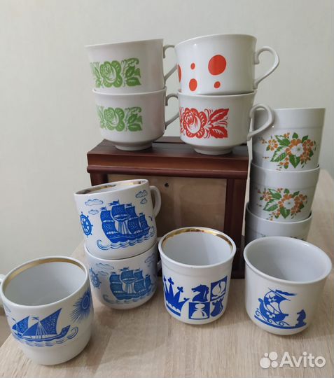 Фарфоровые чашки СССР