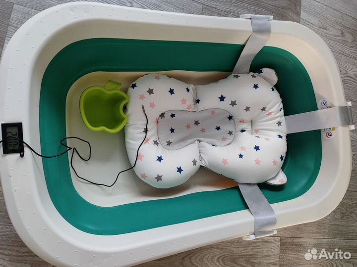 Ванночка для купания складная с термометром