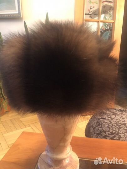 Шапка ушанка из соболя целиковпя 57-59