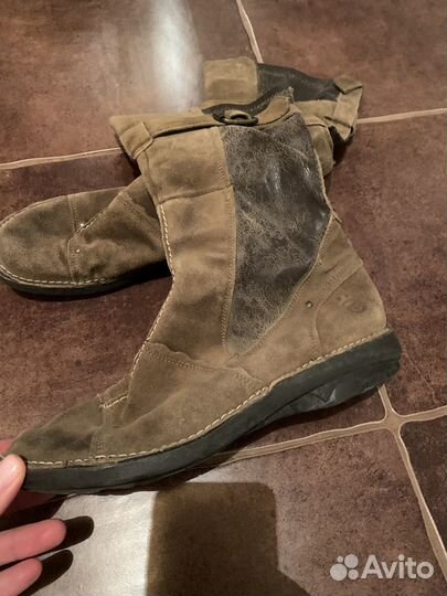 Сапоги замшевые демисезонные Alba