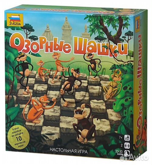 Настольная игра Озорные шашки (41076)