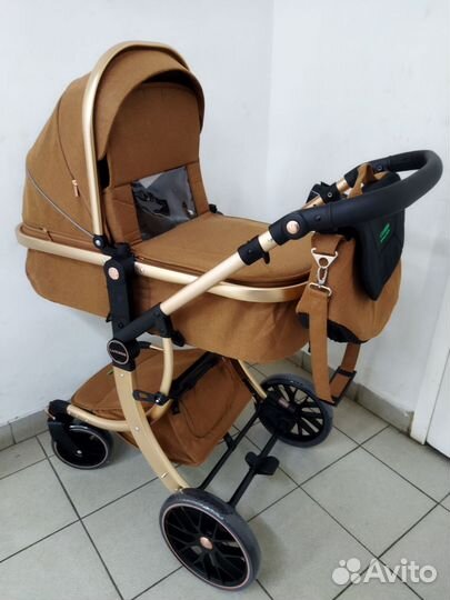 Новинка - коляска 3 в 1 Luxmom 601A с жёстким дном