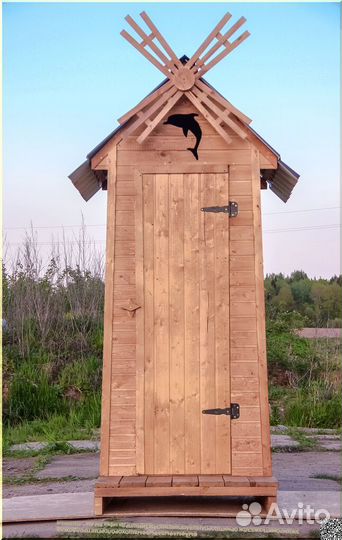 Дачный туалет с установкой