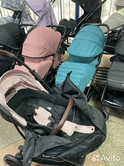 Коляска чемодан с реверсивным блоком + дождевик