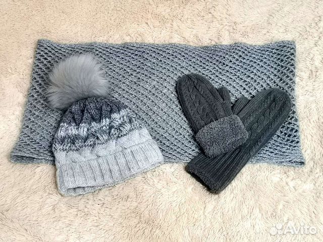 Шапка снуд и варежки